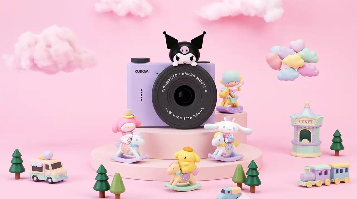 kiimento Sanrio kids cameras – Hello Kitty, Kuromi and Cinnamoroll mini and print cameras