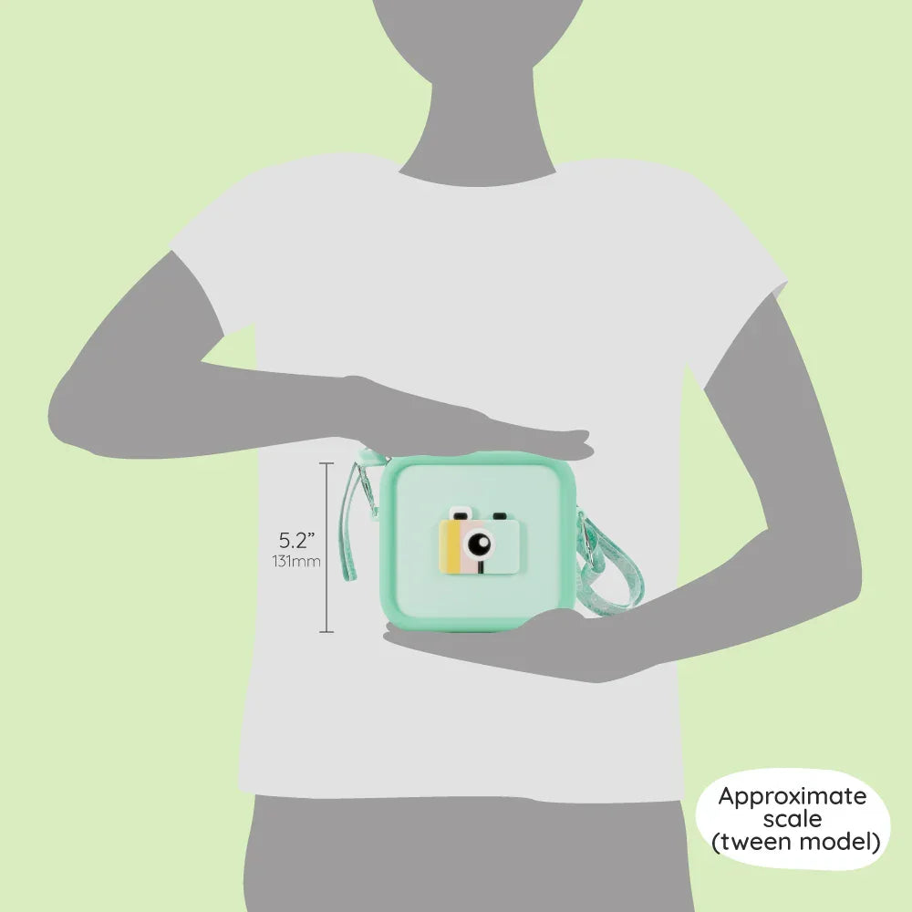 kiimento Mint Green Silicone Camera Bag – size guide