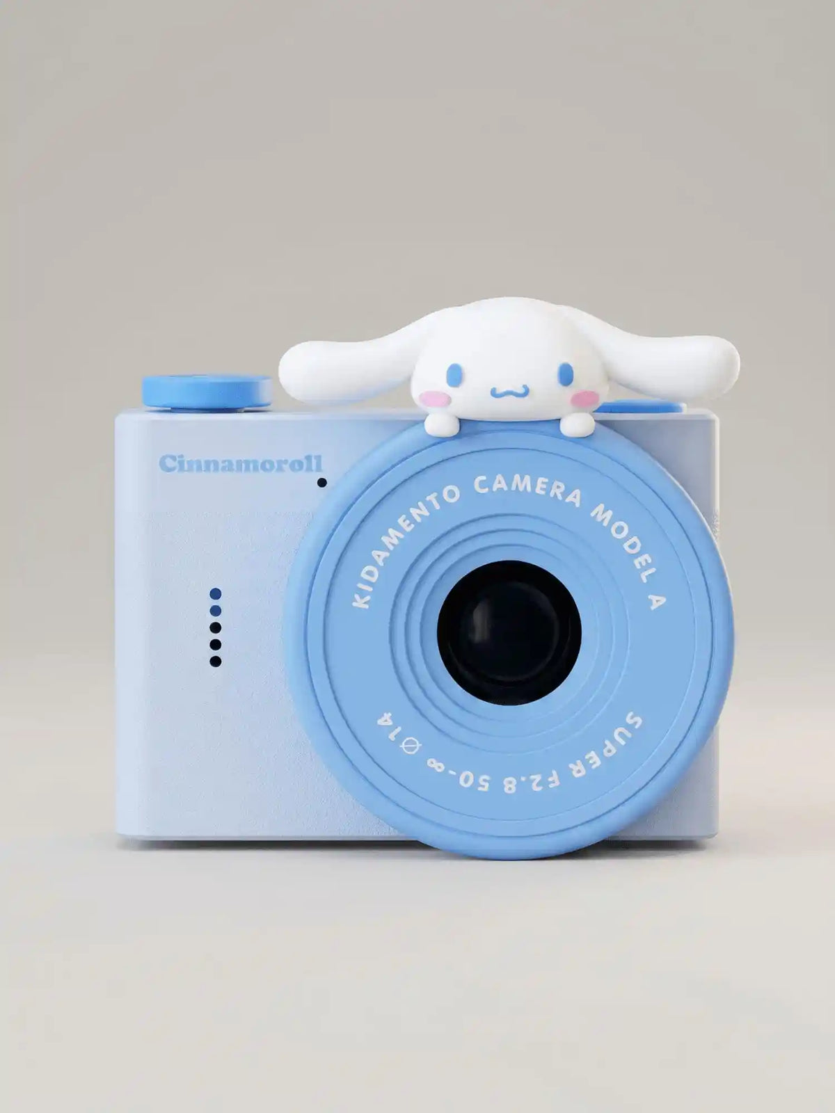 kiimento Sanrio Cinnamoroll Mini Camera Model A – blue kids mini camera with Cinnamoroll figurine topper